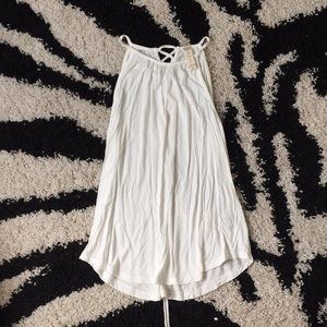 Altar’d State white tank with Lace Up back